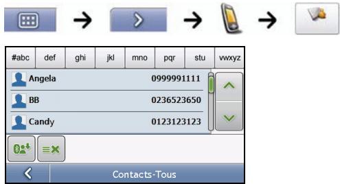 MIO MOOV 200 - Ajouter un contact sur votre produit mio : - 1