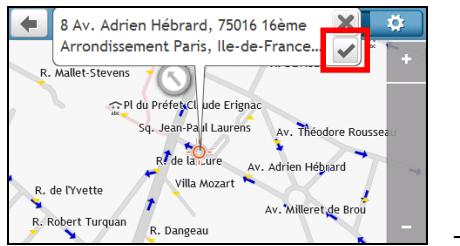 MIO SPIRIT S485 EUROPE - Comment prévisualiser la destination sur la carte ? - 2