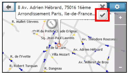 MIO SPIRIT S680 - Comment prévisualiser la destination sur la carte ? - 2