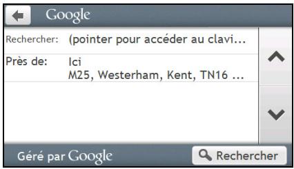 MIO SPIRIT S680 - Comment faire pour chercher un cl à l'aide de la recherche locale google ? - 2