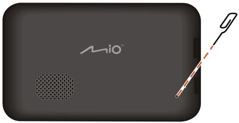 MIO MOOVM610 - Réinitialisation de l'appareil - 1