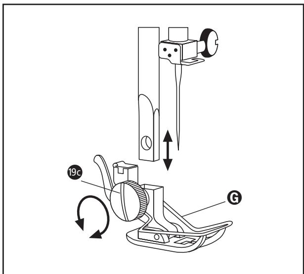LERVIA KH4000 - B) Changer la plaque d'aiguille - 2