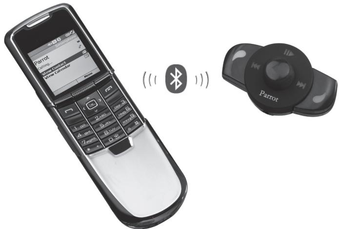 PARROT MK6000 - PODLACZENIE TELEFONU DO PARROT MK6000 - 1