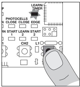 CHAMBERLAIN HC600MLS - Programmazione del percorso 'avanzato' (individuale) - 1