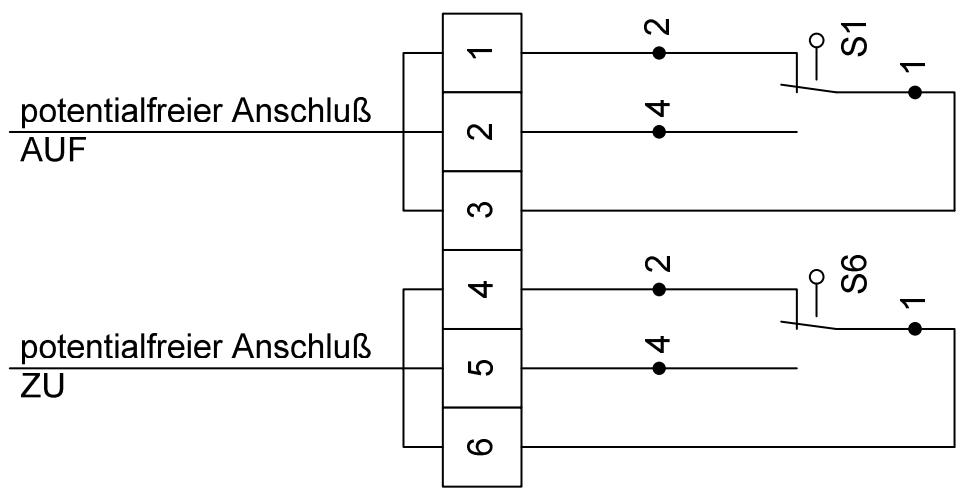 CHAMBERLAIN WK SERIE - ANSCHLUSSDIAGRAM für Endschalter LSS6 - 1