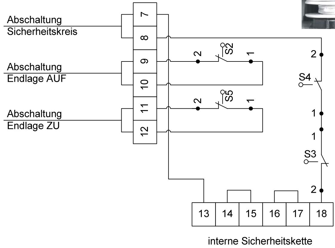 CHAMBERLAIN WK SERIE - ANSCHLUSSDIAGRAM für Endschalter LSS6 - 3