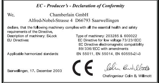CHAMBERLAIN 600022 - 8