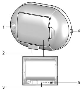 OREGON SCIENTIFIC BABY PHONE AVEC VEILLEUSE - VUE arrière - RECEPTEUR - 1