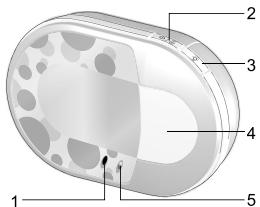 OREGON SCIENTIFIC BABY PHONE AVEC VEILLEUSE - VUE Avant - emetteur - 1