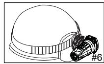 OREGON SCIENTIFIC CAMÉRA OUTDOOR AVEC ECRAN - Monter la lampe sur le casque en utilisant le bandeau en caoutchouc silicone. - 6