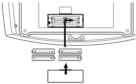 OREGON SCIENTIFIC HORLOGE MÉTÉO - How to insert batteries: - 1