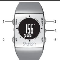 OREGON SCIENTIFIC MONTRE BOUSSOLE ORANGE - Toucher - 1