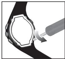 OREGON SCIENTIFIC MONTRE CARDIO CODÉE + VIBRATION - Pour remplacer la pile de la montre : - 1