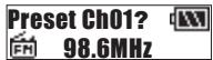 OREGON SCIENTIFIC MP3 ÉTANCHE - Recherche / préréglage de CANAUX - 1