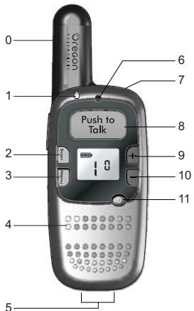 OREGON SCIENTIFIC TALKIE WALKIE EXTRA PLAT + BATTERIES - VUE avant - 1