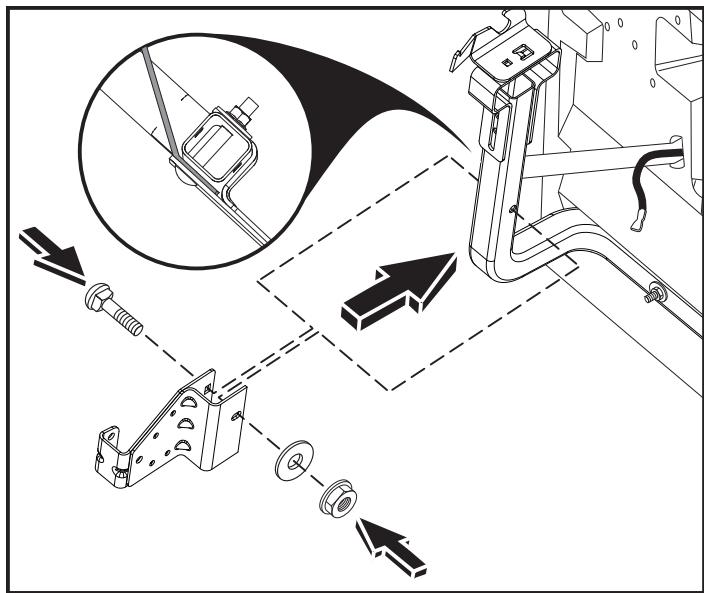 FLYMO ELECTRIC DUMP SYSTEM - ASSEMBLY INSTRUCTIONS FOR TRACTORS FACTORY EQUIPPED WITH ELECTRIC DUMP SYSTEM BEGIN HERE. - 1