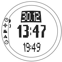 SUUNTO S6 - Ajuste de la hora y de la hora dual - 1