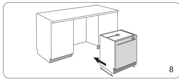 HAIER DW12-CBE6 I - Comment enlever le plan de travail du lave-vaisselle - 8