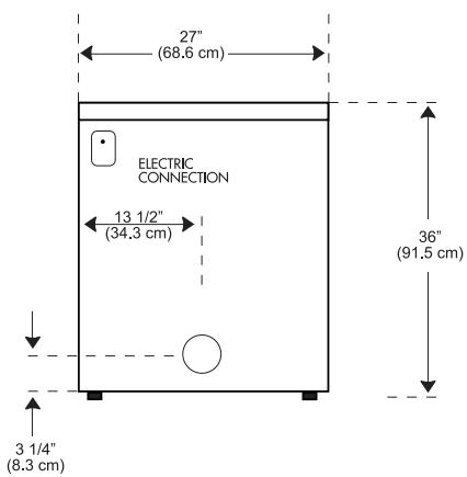 HAIER HLF11PC - ROUGH-IN DIMENSIONS - 1