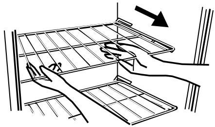 HAIER HRF10WNA - To remove or adjust a full-width slide-out shelf: (see fig. # 6) - 1