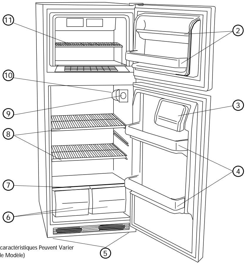 HAIER HRF10WNA - Pièces et caractéristiques de l'appareil - 2