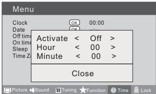 HAIER LTF42K3 - On Time (Tijdstip aan) - 1