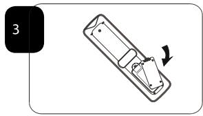 HAIER LTF42K3 - BATTERY INSTALLATION - 2