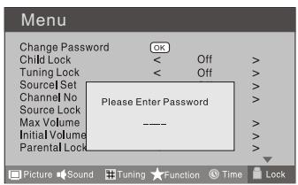 HAIER LTF42K3 - CHANGE PASSWORD - 1