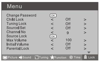 HAIER LTF42K3 - LOCK MENU SETTING - 1