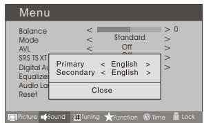 HAIER LTF42K3 - Audio Languages - 1
