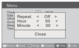 HAIER LY26R3A - Off Time (Ora di spegnimento) - 1