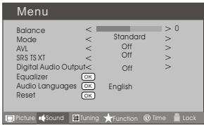 HAIER LY26R3A - Changing the Sound Setting - 1
