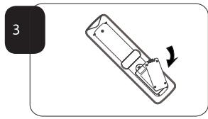 HAIER LY26R3A - DE BATTERIJEN PLAATSEN - 2