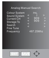 HAIER LY26R3A - Analog Manual Search (Analoge kanalen handmatig zoeken) - 2