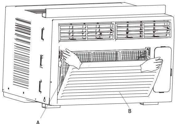 HAIER ACB06KE - Cleaning the Air Filter - 1