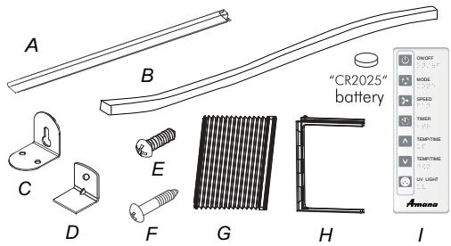 HAIER ACB06KE - Parts supplied: - 1