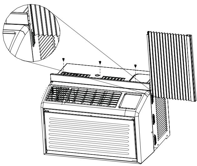 HAIER AMA05KF - Instalacion de las cortinas laterales - 2