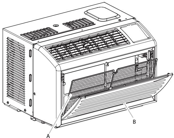 HAIER AMA05KF - Limpieza del filtró de aire - 1