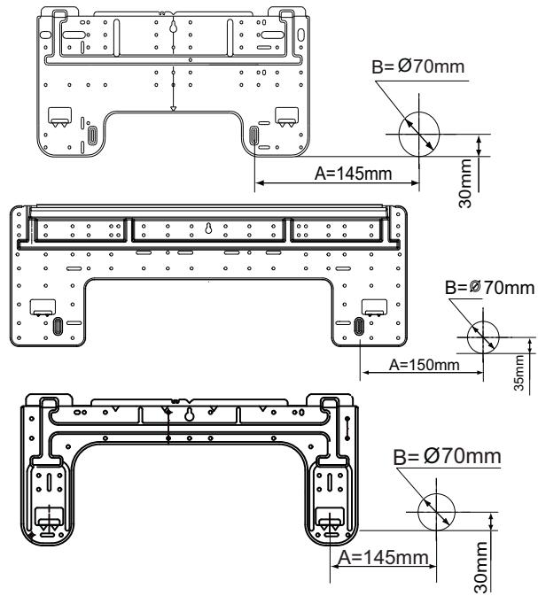 HAIER AS24GS2ERA - Lorsque la plaque de montage est fixée en premier - 1