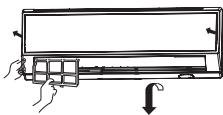 HAIER AS24GS2ERA - Limpieza del filtró de aire - 1