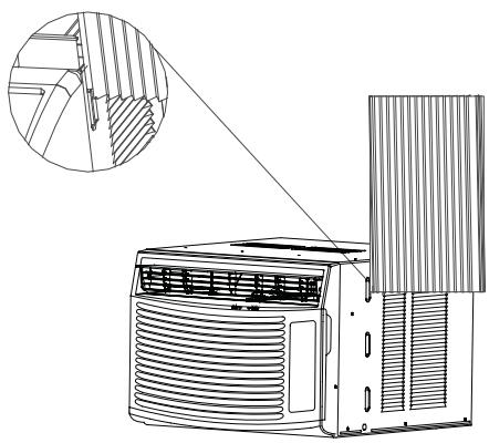 HAIER ESA408K-E - Installation des rideaux latéraux - 2