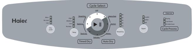 HAIER GDG 950 AW - CICLO DE SECADO EN REJILLA - 1