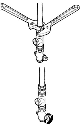 HAIER GDG 950 AW - CONNECTING THE DRYER TO THE GAS SUPPLY - 5