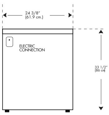 HAIER HDY6-1C - DIMENSIONES PARA LA INSTALLACION - 1