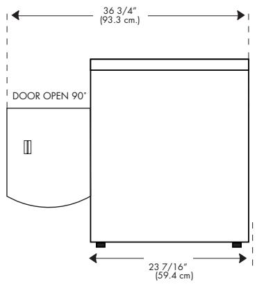 HAIER HDY6-1C - Installation in Recess or Closet: - 2