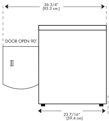 HAIER HDY6-1C - DIMENSIONES PARA LA INSTALLACION - 2
