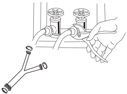 HAIER HLP21N - Installation de l'adaptateur du robinet de l'évier: - 3