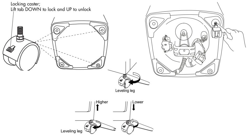 HAIER HLP21N - Option roulettes (optionnel - non inclus avec la laveuse standard) - 1