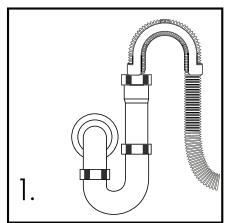 HAIER HWD80-1482-F - TUYAU d'évacuation - 1