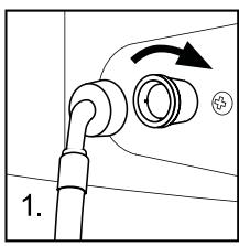 HAIER HWD80-1482-F - INLET HOSE - 1